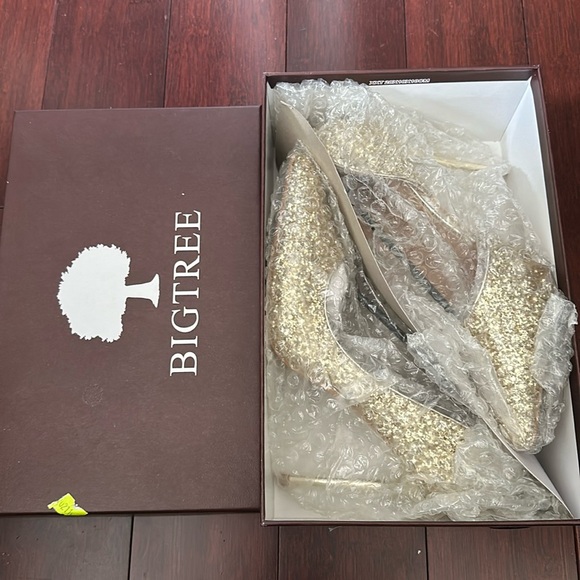 Gold sparkly heels - Picture 4 of 4